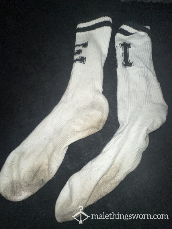 Used Chavs White Nike Socks