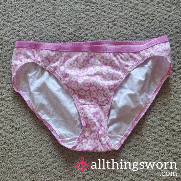 Used Classic Pink Floral Panties