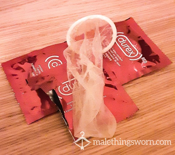 Used C*m Filled Condoms