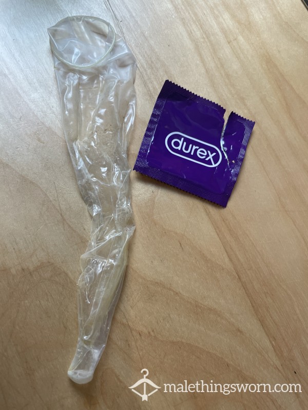 Used Condom With Cum And Pussy Juice