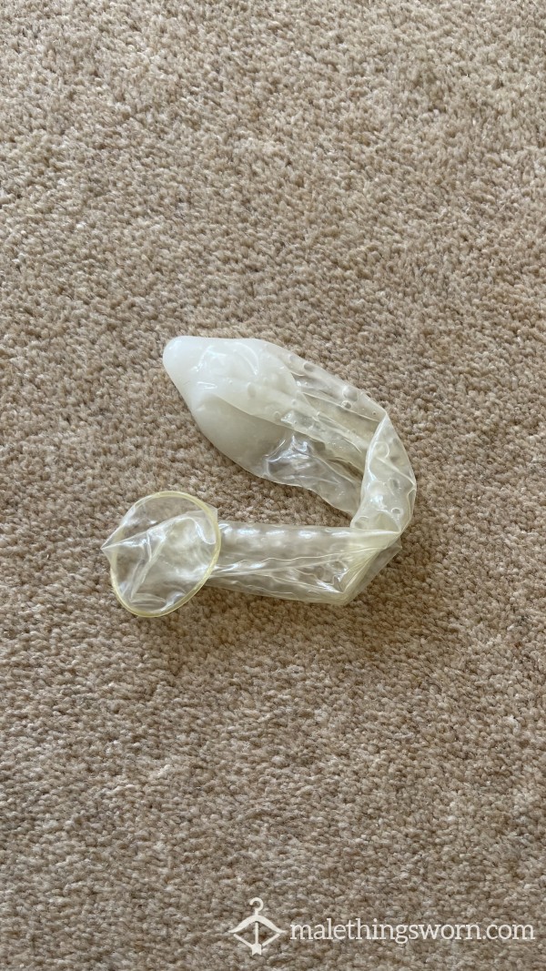 Used Filled Condom