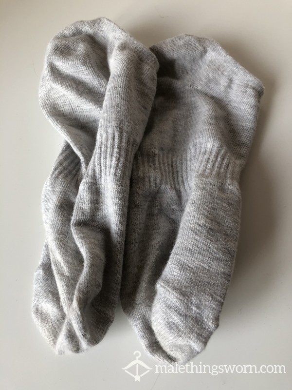 Used Grey Trainer Socks