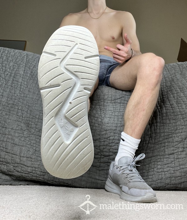 USED GYM SHOES - GRAY UNDER ARMOUR By An ALPHA JOCK TWINK