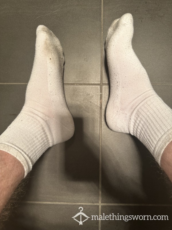 Smelly White Gym Socks