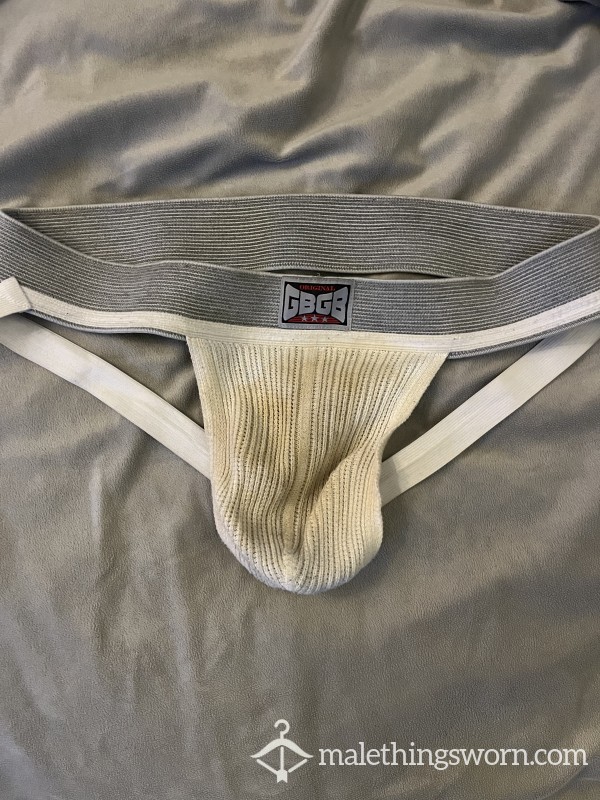 SOLD- Used Jock Musky And Stained With Sweat