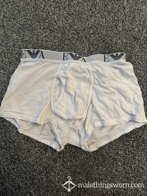 Used Mens Armani White Underwear