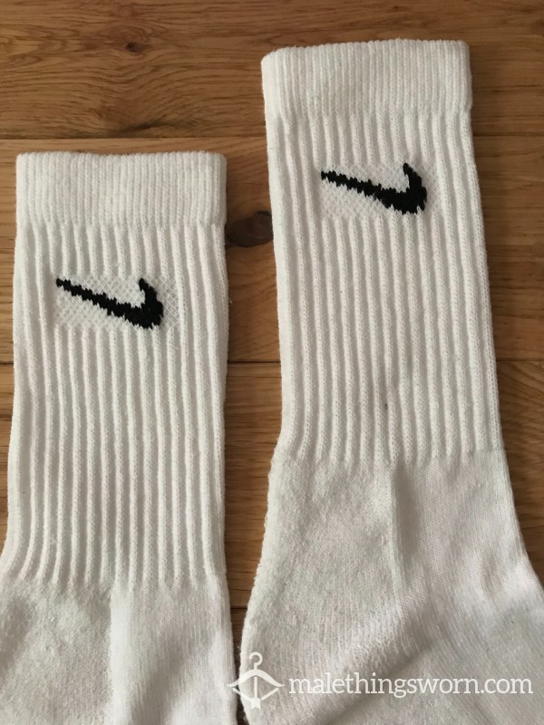 Buy Used Mens Nike White Sports Crew Socks Ready To B