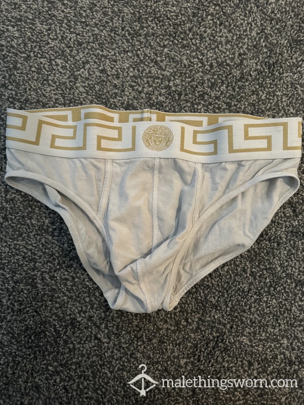 Used Mens Versace White Briefs
