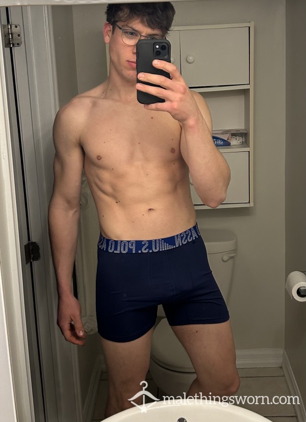 Used Navy POLO Underwear Waiting To Be Customized