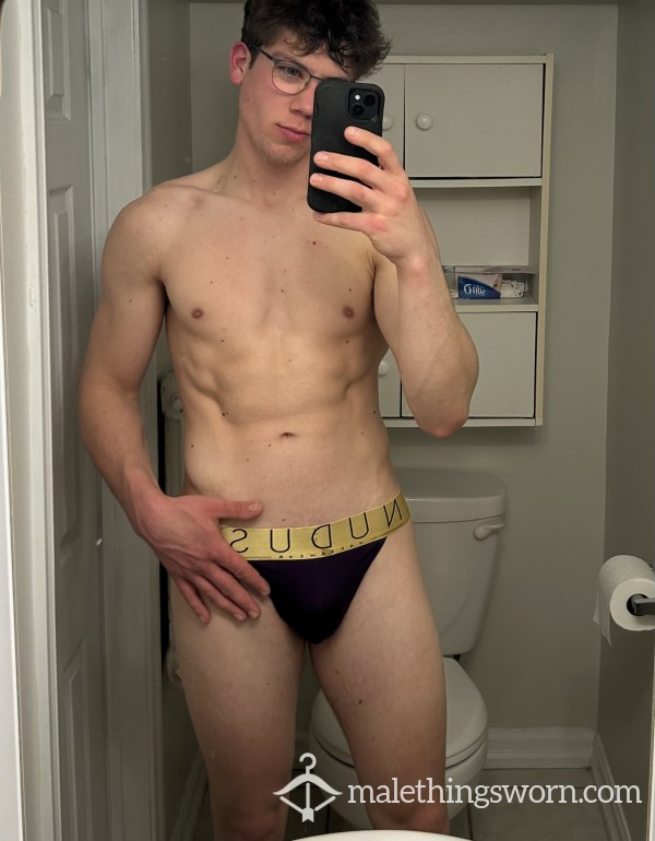 [SOLD] Used Purple Jockstrap Waiting To Be Customized