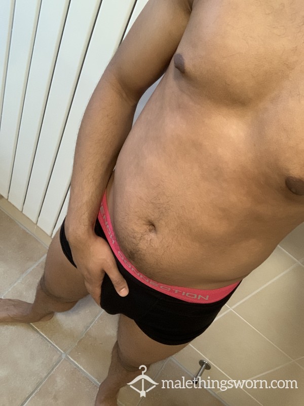 Used Red And Black French Connection Boxers