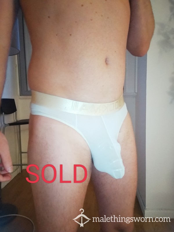 SOLD (07/03/2024) Used Sub Lads Cream Lycra Thong