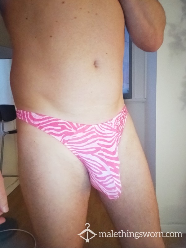 Used Sub Lads Pink Animal Thong