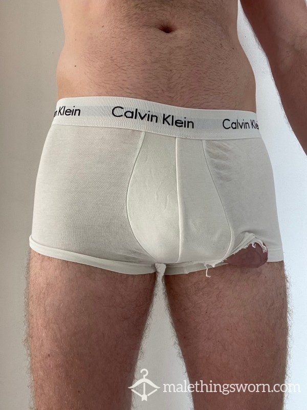 Used Sweaty Worn Calvin Boxers