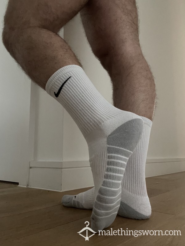 Used White Nike Socks