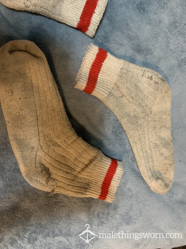 Used Work Socks. Worn Daily For A Week