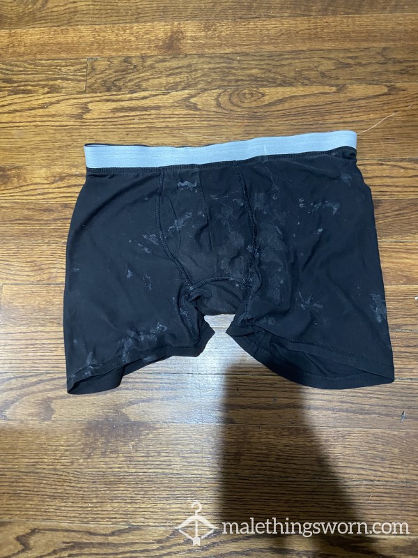 Used Worn Cum Rag Black Underwear