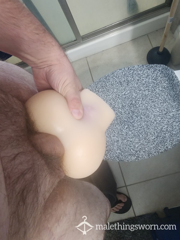 User Stretched Out And Filled Sex Toy