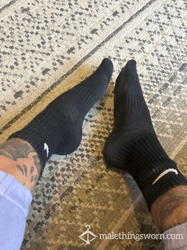 Very Sweaty Black Nike Socks 🧦💦🤪