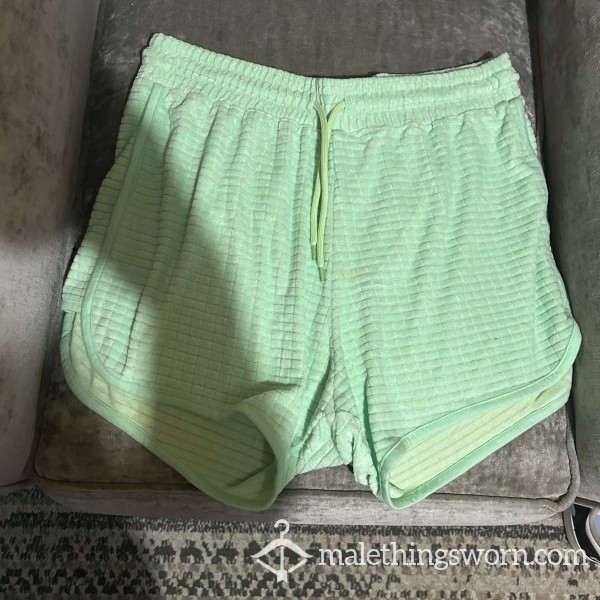 Very Sweaty Green Short Shorts Large 💦🥵