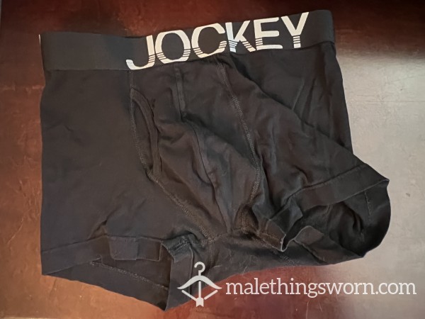 Very Used Jockey Boxer Briefs - Black SM