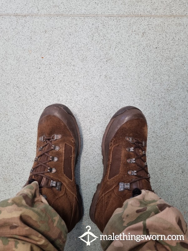 Very Well Used Military Boots.
