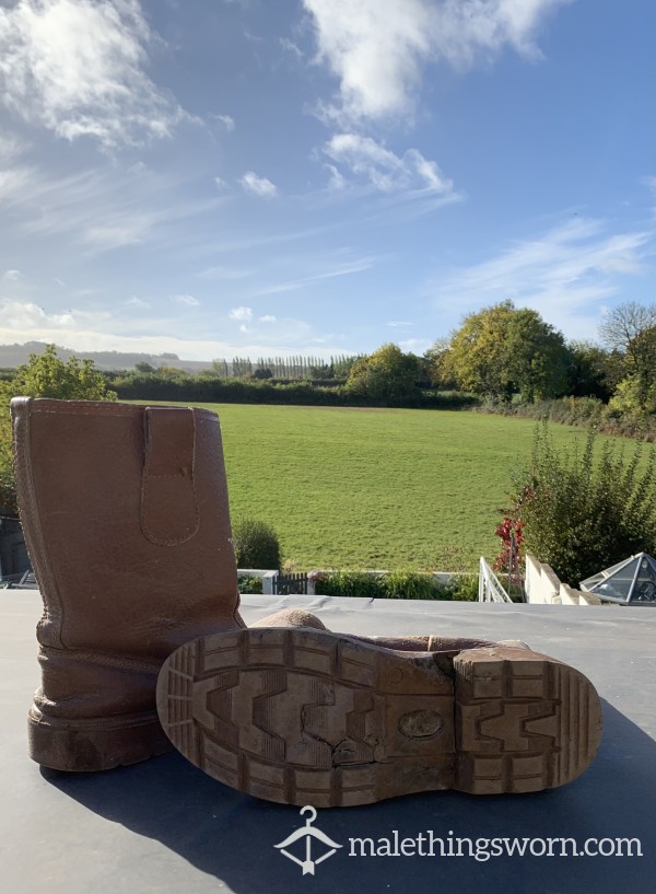 NOW SOLD-Very Well Used Workman Boots