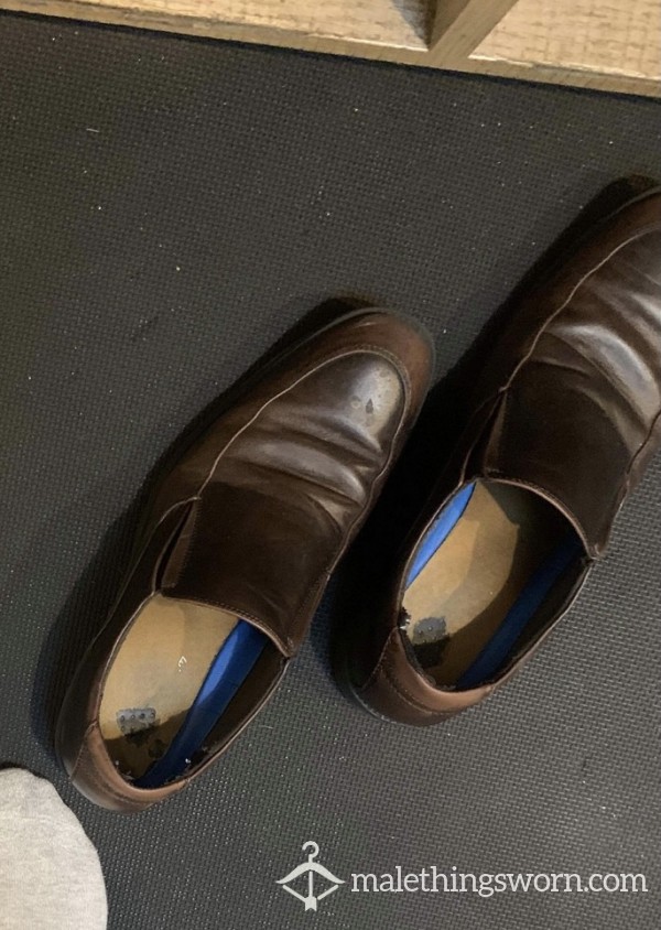 Very Worn Brown Dress Shoes