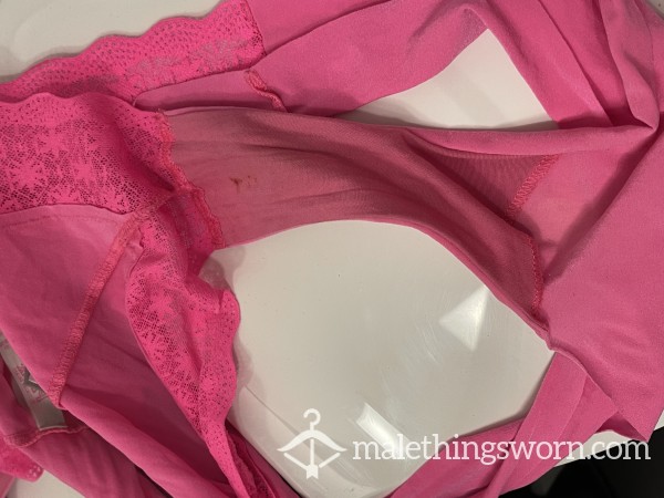 Victoria Secret Pink Panties Lacey Thong