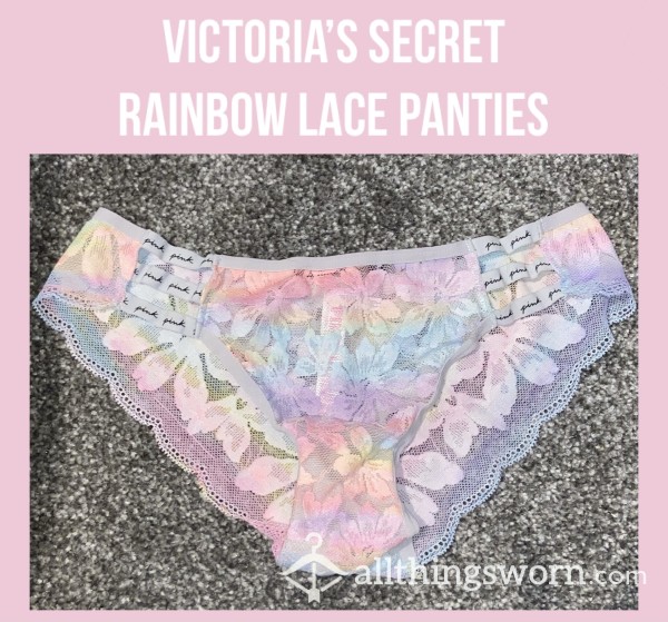 Victoria’s Secret Rainbow Lace Panties🌈