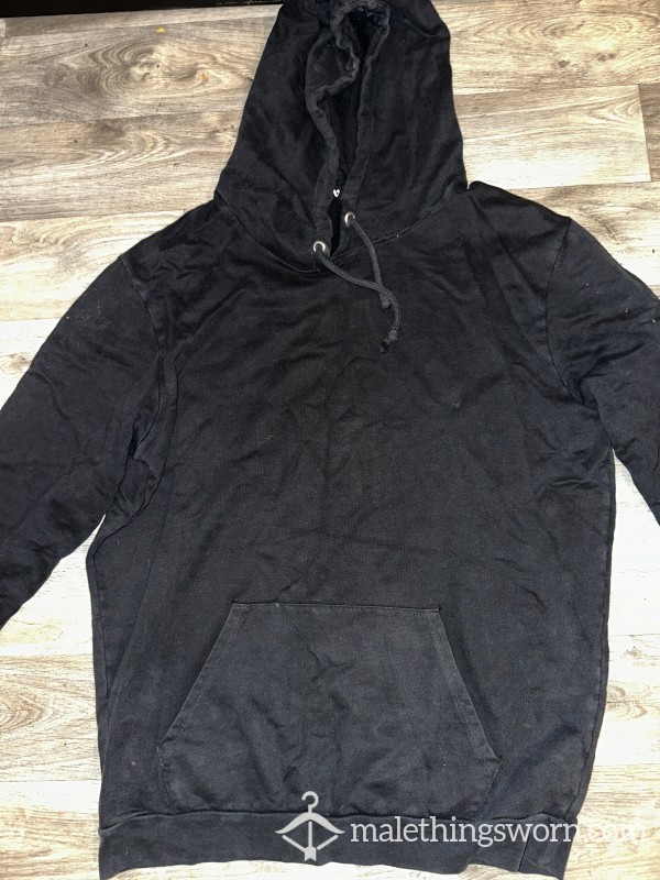 Washed Black/Charcoal Grey Hoody - Size M/L