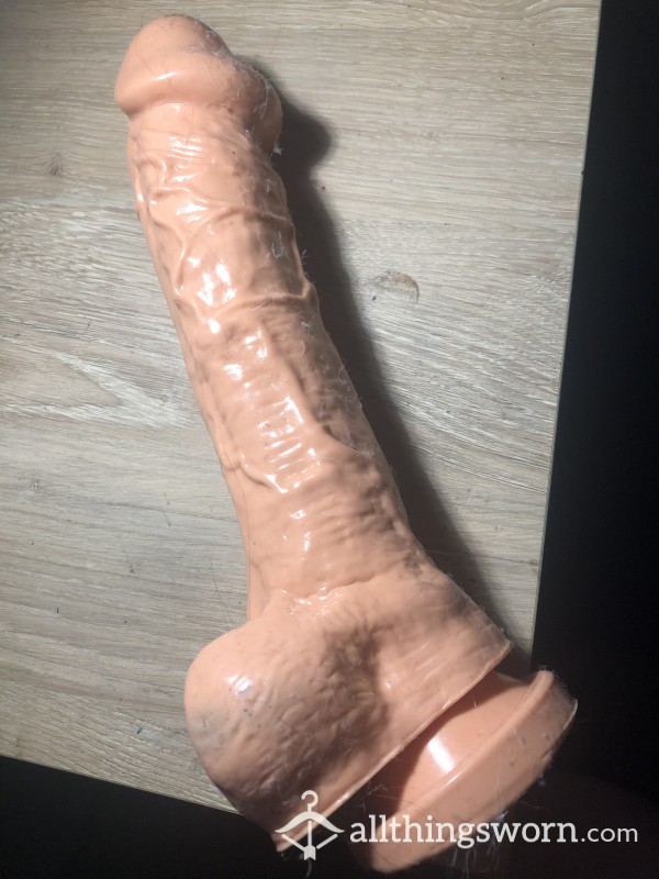 Watch Me Fill My Pussy With A Giant 10 Inch Dildo