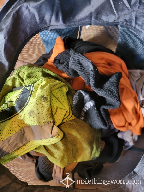 Weeks Worth Of Dirty Sweaty Work Clothes