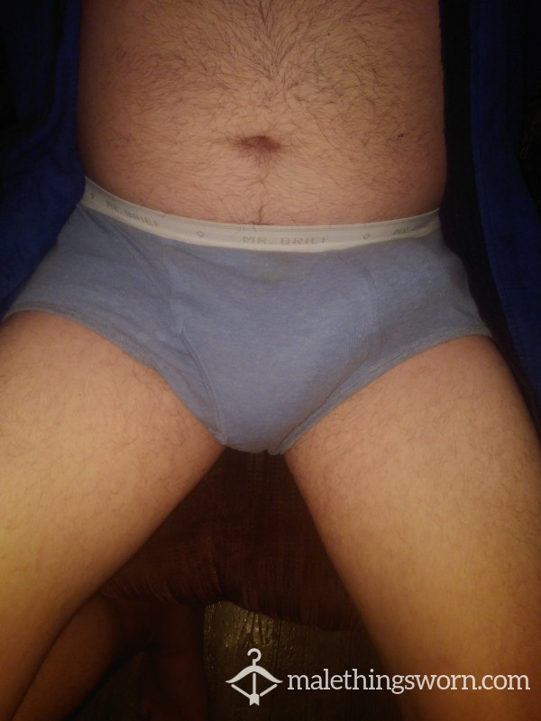 Well Used Blue Briefs