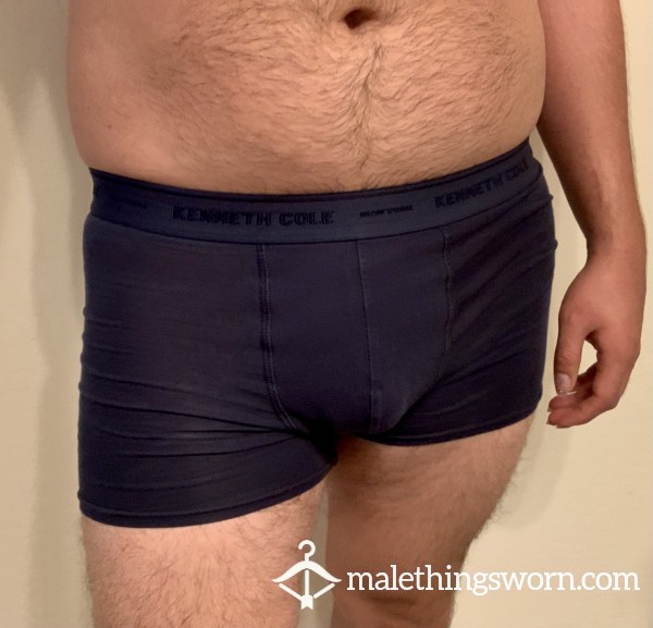 Well Used Kenneth Cole, Navy Blue, Boxer Briefs- Owned 4 Years