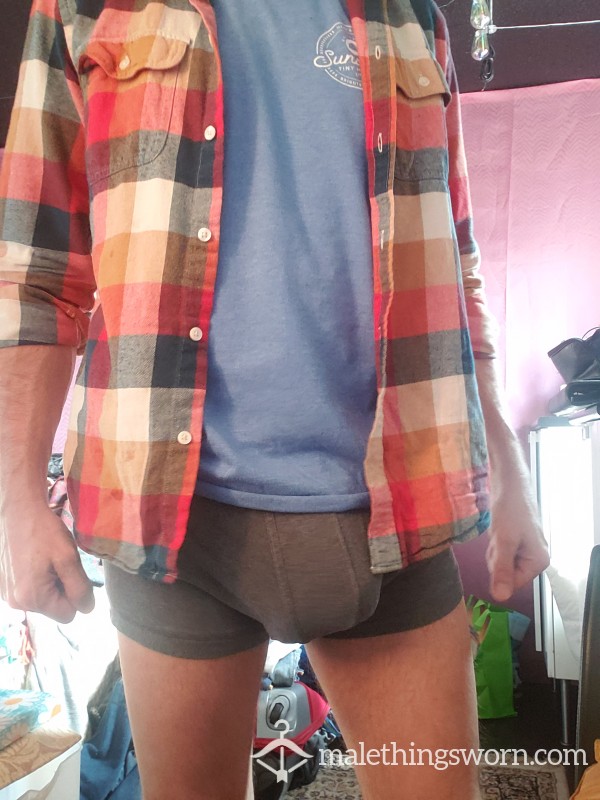 Well-worn Abercrombie & Fitch Grey Boxers