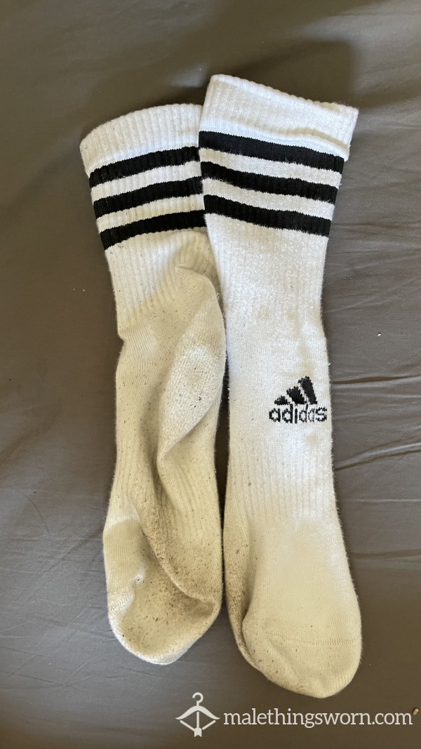 Well-worn “Adidas” Socks