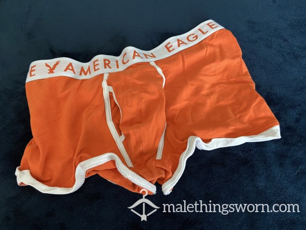 Well Worn American Eagle Orange Boxer Brief 2 Years Old