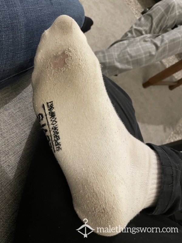 Well Worn Levi's White Socks