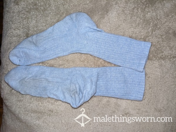 Well-worn Light Blue Socks