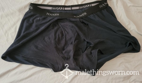 Well Worn Ripped Hanes Boxerbriefs