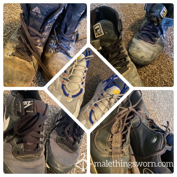 Well-worn Shoes: Sneakers - Work Boots