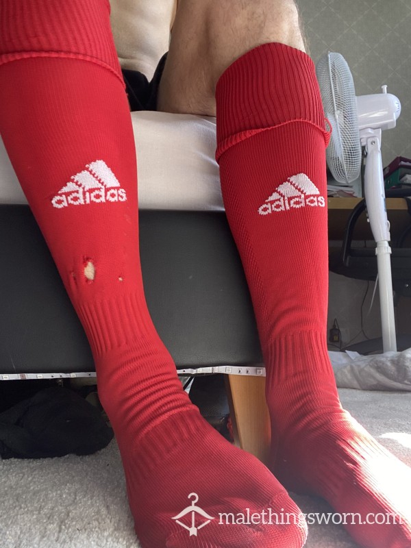 Well Worn Stinky Adidas Football Socks