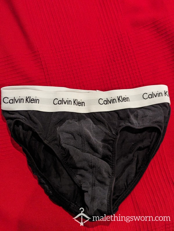 Second Wear: Well Worn Sweaty Black Calvin Klein Briefs