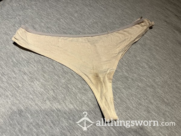 La Senza Well Worn Thong With Stain