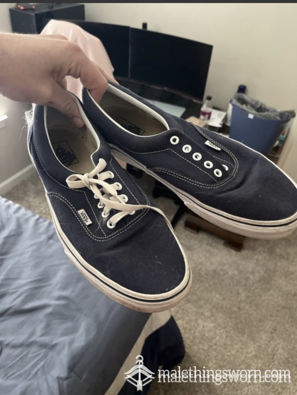 WellWorn And Sweat In (no Socks) Size 13 Vans Can Customize Them Too If Needed