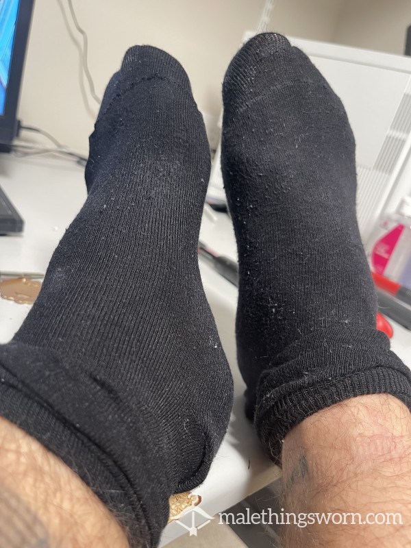 Wet/sweaty Black Office Socks