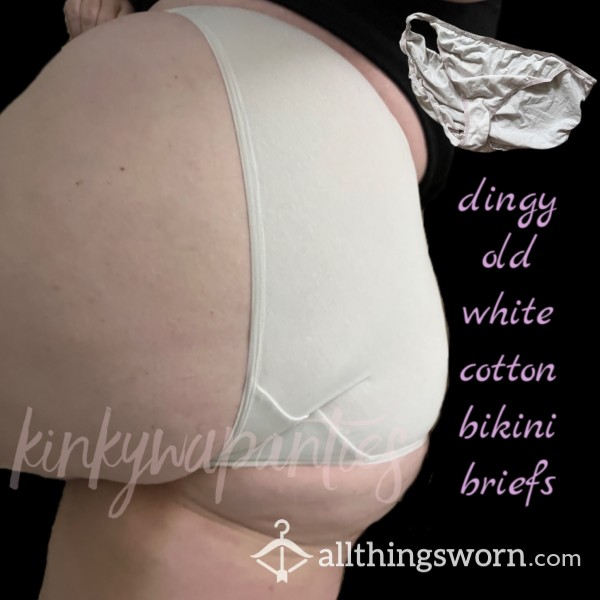 White Cotton Bikini Briefs - Includes 48-hour Wear & U.S. Shipping