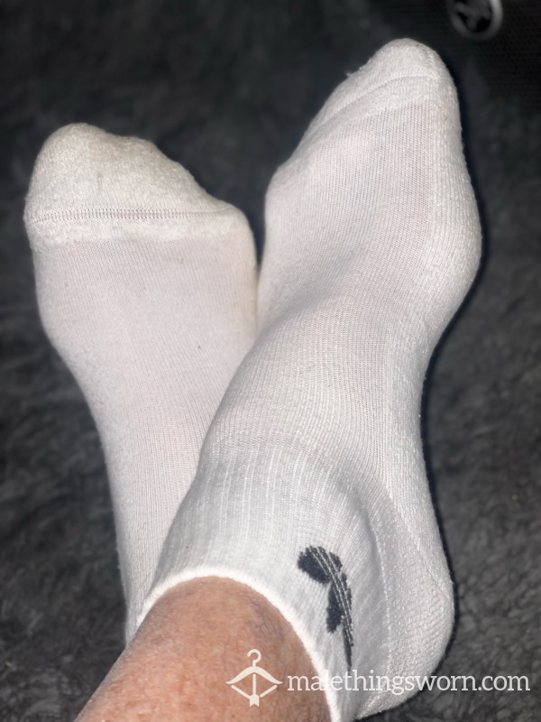 White Adidas Ankle Socks