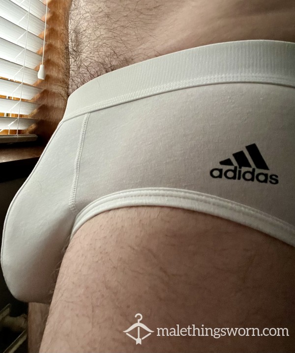 White Adidas Briefs (L)